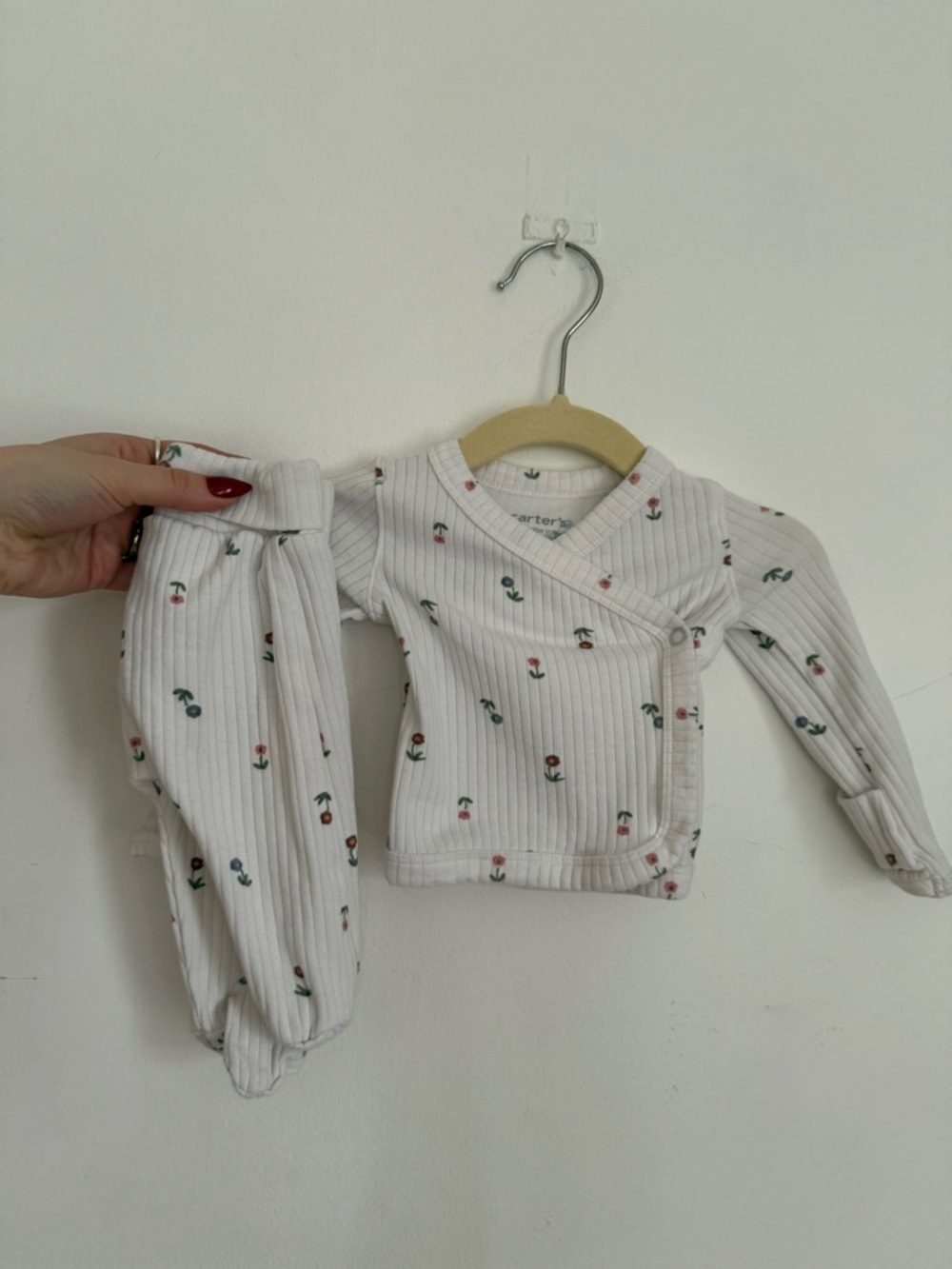 Carter's Ribbed Floral Matching Set